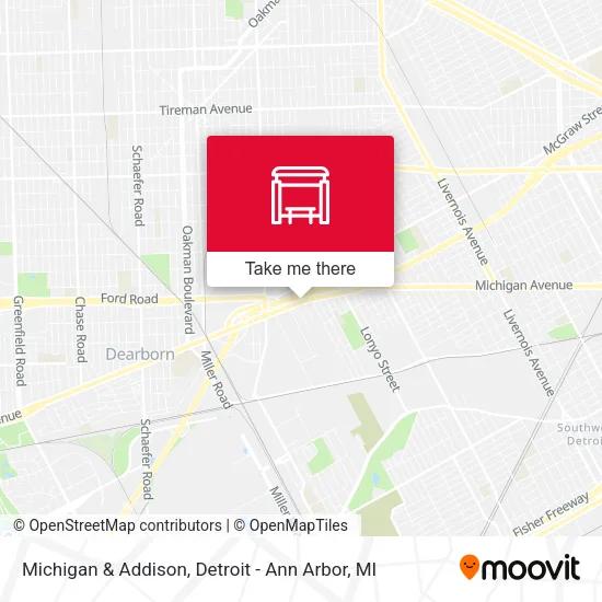 Mapa de Michigan & Addison