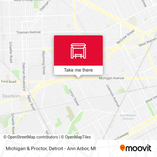 Michigan & Proctor map