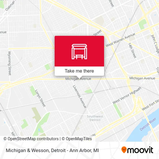 Michigan & Wesson map