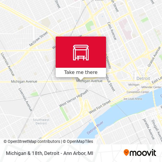 Mapa de Michigan & 18th