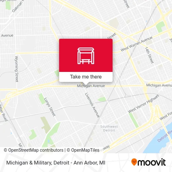 Michigan & Military map