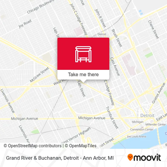 Grand River & Buchanan map