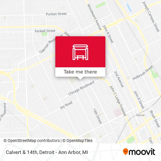 Mapa de Calvert & 14th