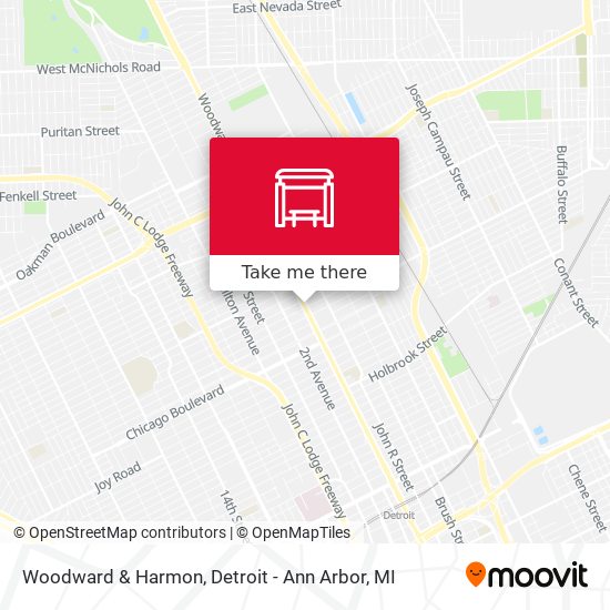 Woodward & Harmon map