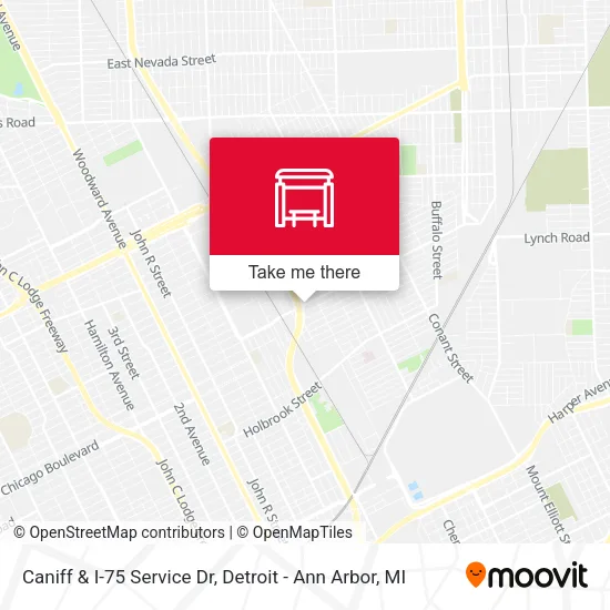 Mapa de Caniff & I-75 Service Dr