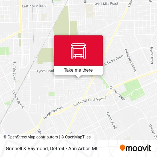 Grinnell & Raymond map