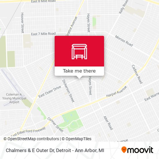 Mapa de Chalmers & E Outer Dr