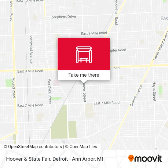 Hoover & State Fair map