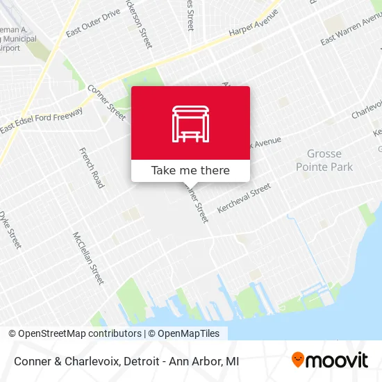 Conner & Charlevoix map