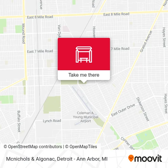 Mcnichols & Algonac map