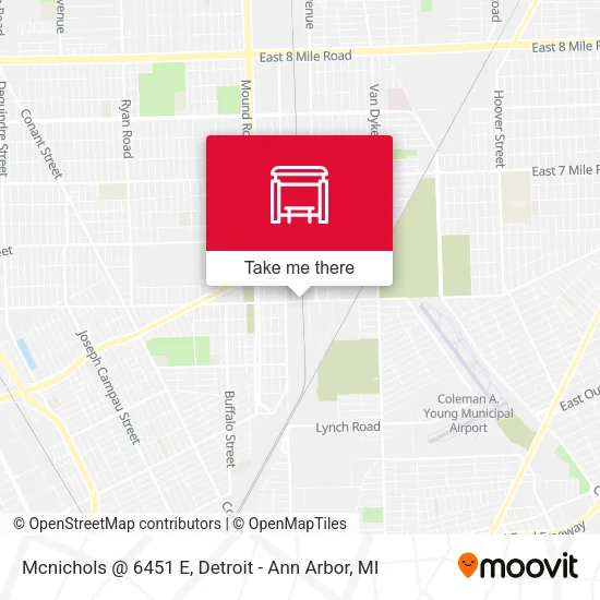 Mcnichols @ 6451 E map