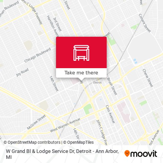 Mapa de W Grand Bl & Lodge Service Dr
