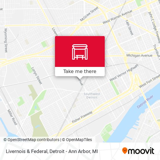 Livernois & Federal map