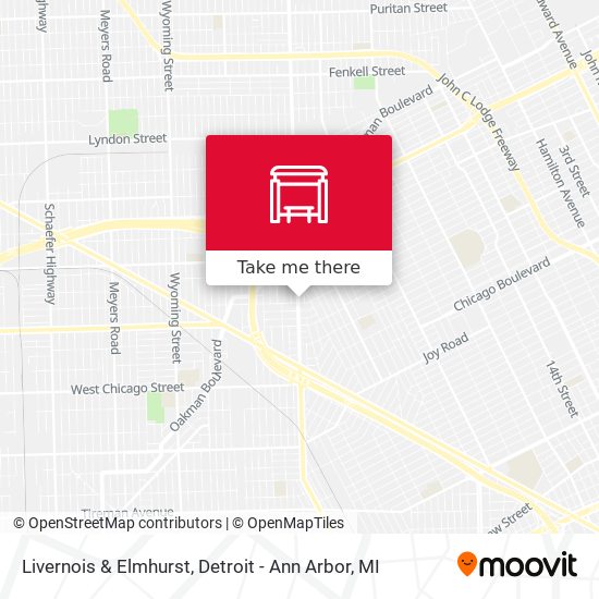 Livernois & Elmhurst map