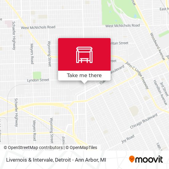 Mapa de Livernois & Intervale