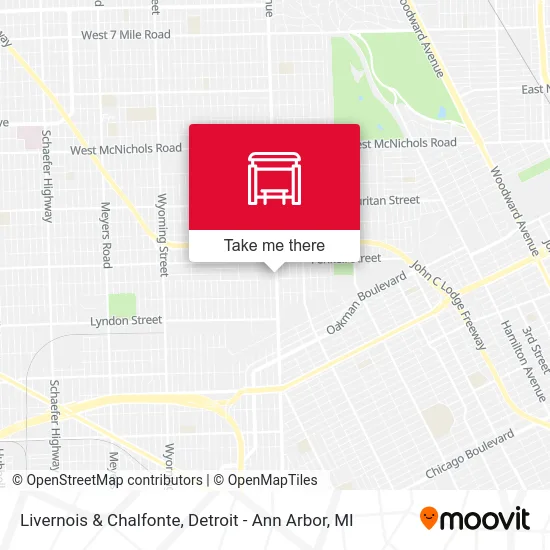 Livernois & Chalfonte map