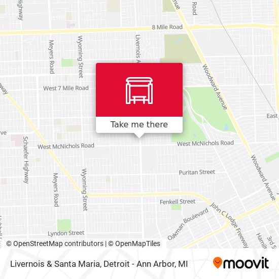 Livernois & Santa Maria map