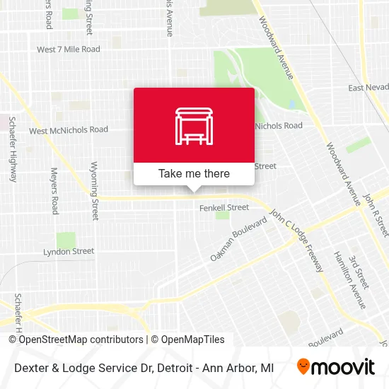 Dexter & Lodge Service Dr map