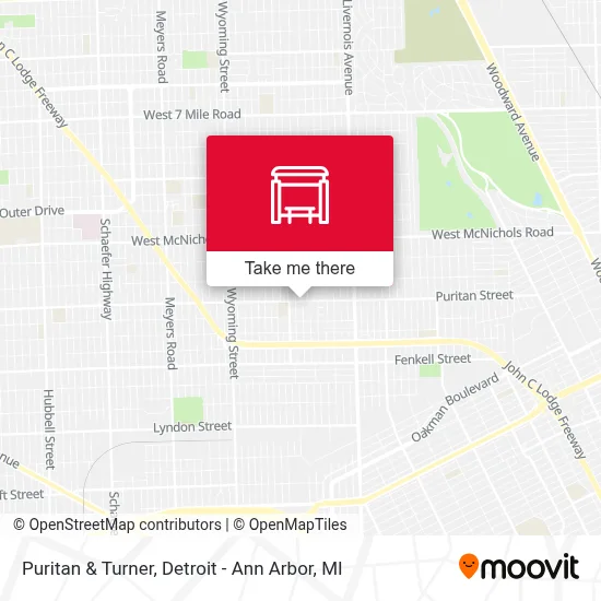 Puritan & Turner map