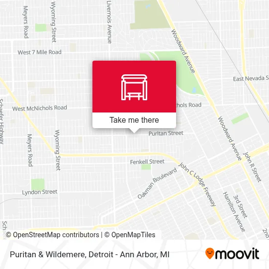 Puritan & Wildemere map