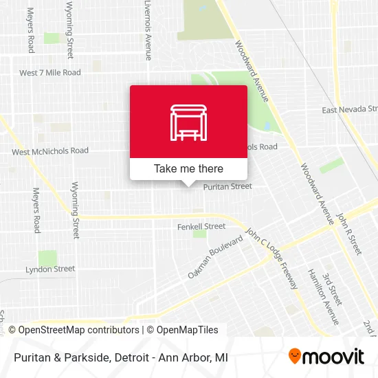 Puritan & Parkside map