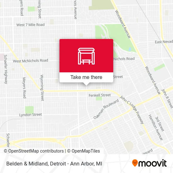 Belden & Midland map