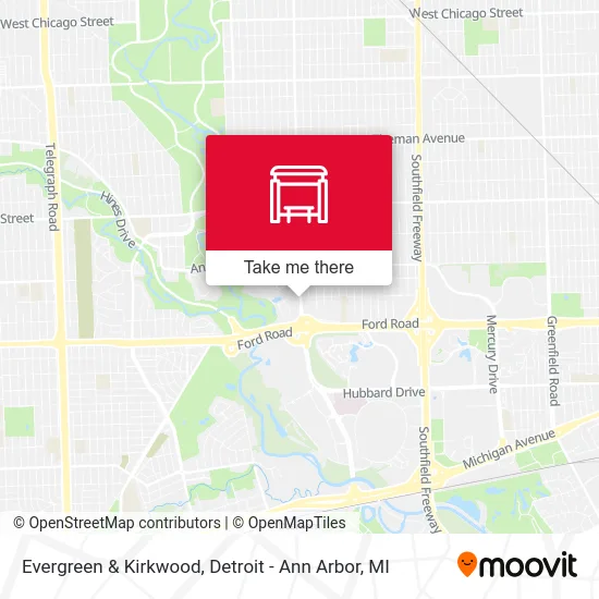 Evergreen & Kirkwood map