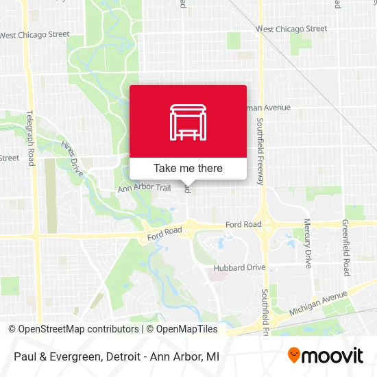 Paul & Evergreen map