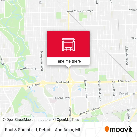 Paul & Southfield map