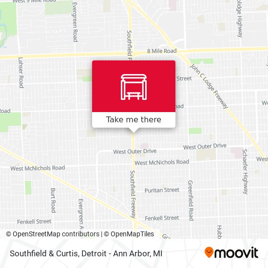 Mapa de Southfield & Curtis