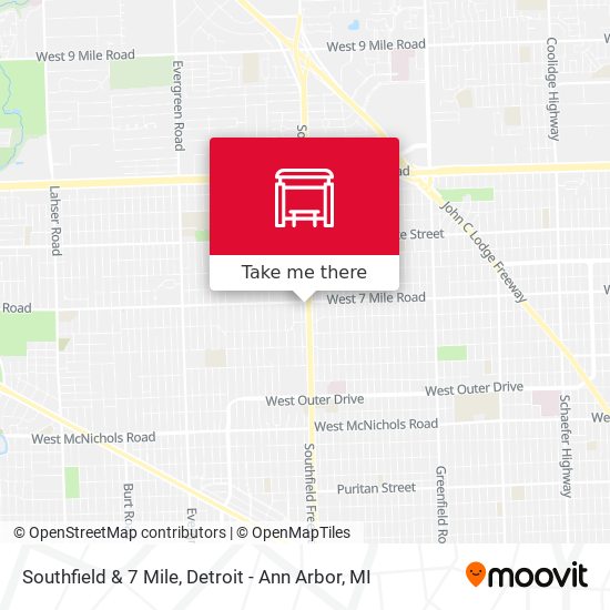 Mapa de Southfield & 7 Mile