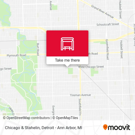 Chicago & Stahelin map