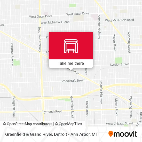 Greenfield & Grand River map