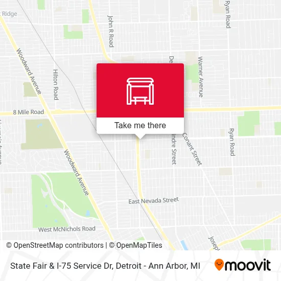 State Fair & I-75 Service Dr map