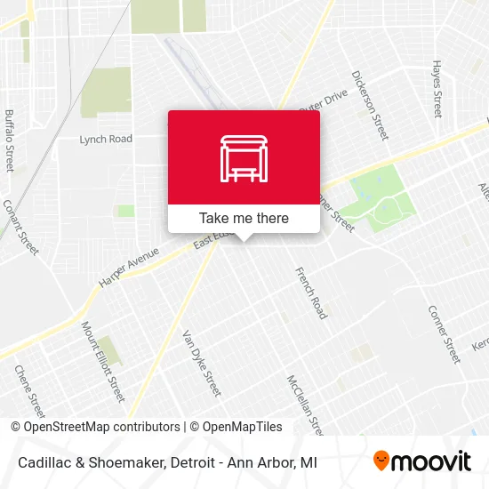 Cadillac & Shoemaker map