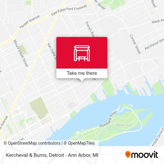 Kercheval & Burns map