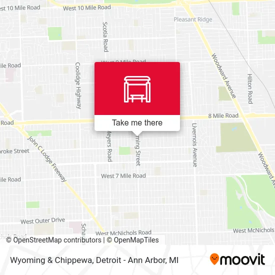 Wyoming & Chippewa map