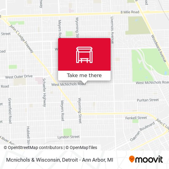 Mapa de Mcnichols & Wisconsin