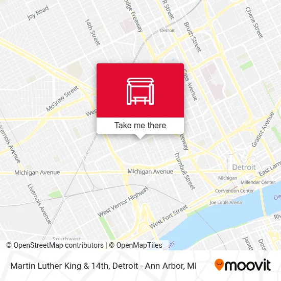 Martin Luther King & 14th map