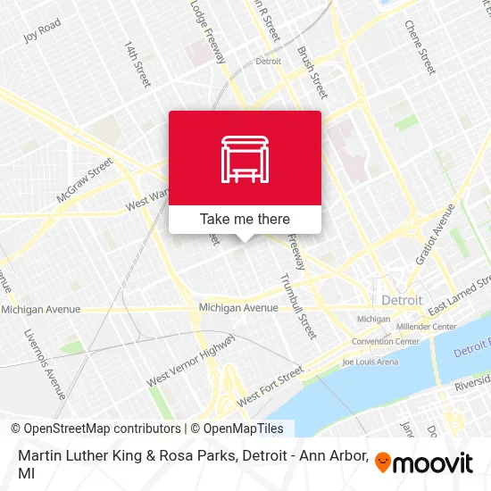 Martin Luther King & Rosa Parks map