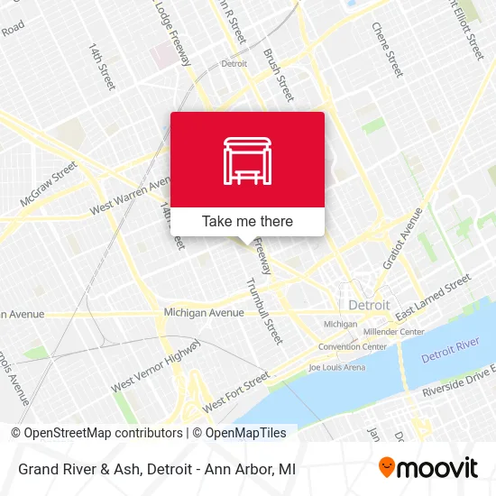 Grand River & Ash map