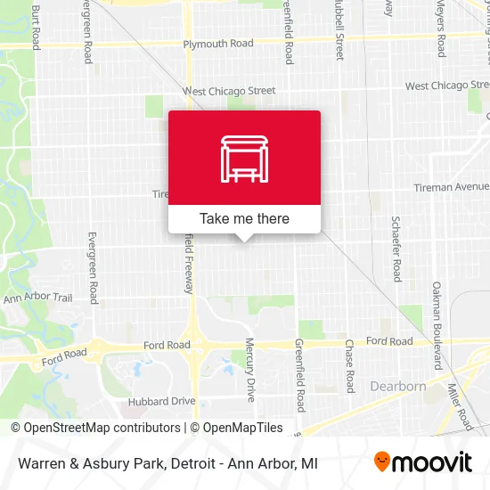 Warren & Asbury Park map