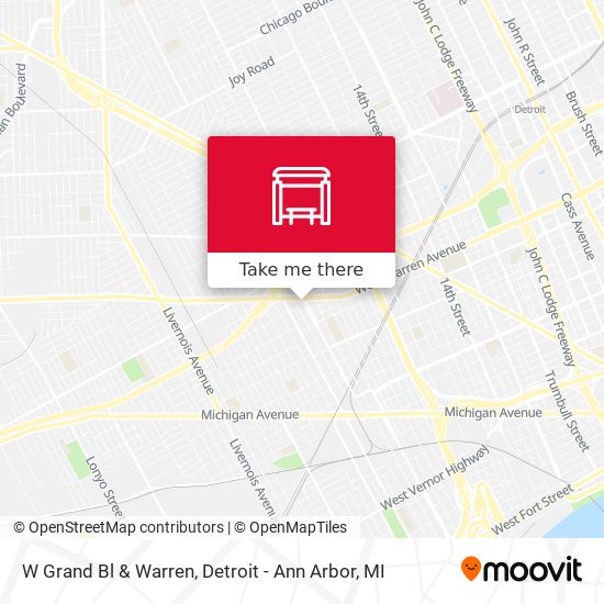 Mapa de W Grand Bl & Warren