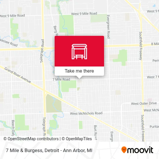 7 Mile & Burgess map