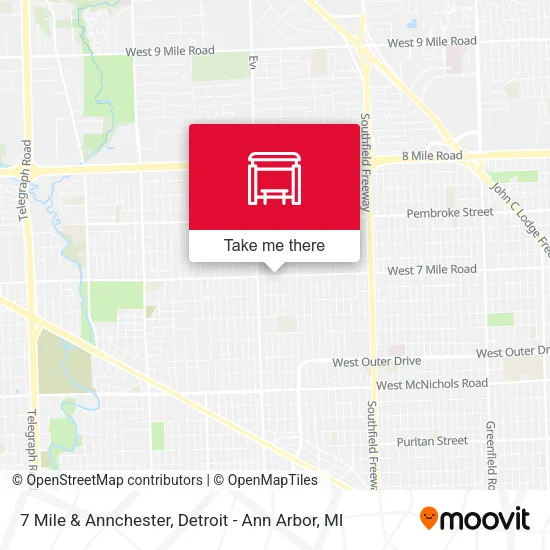 7 Mile & Annchester map