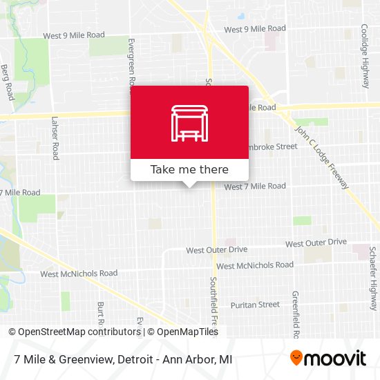 7 Mile & Greenview map