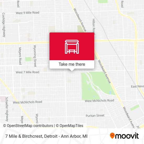 7 Mile & Birchcrest map