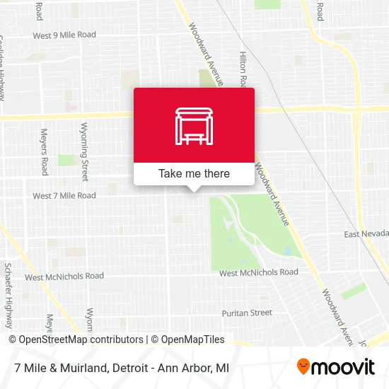 7 Mile & Muirland map