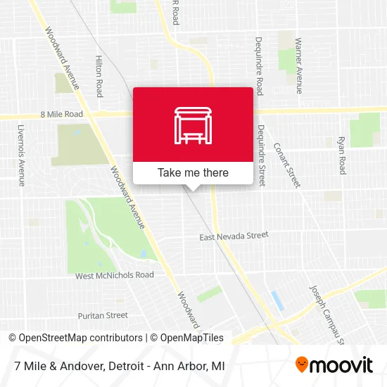 7 Mile & Andover map