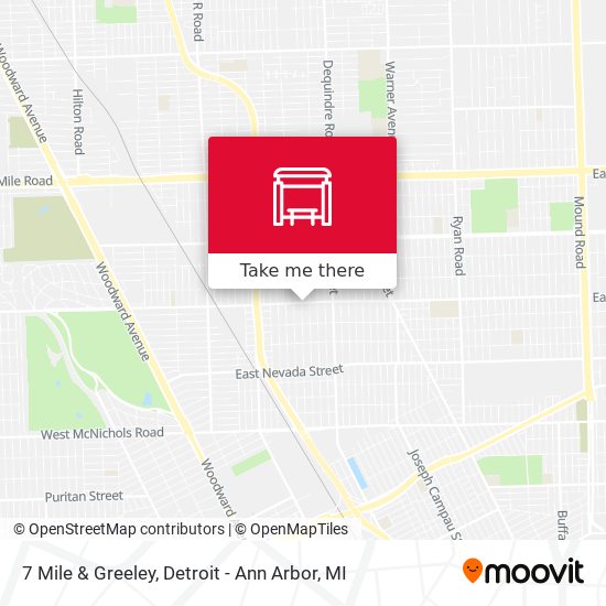 7 Mile & Greeley map